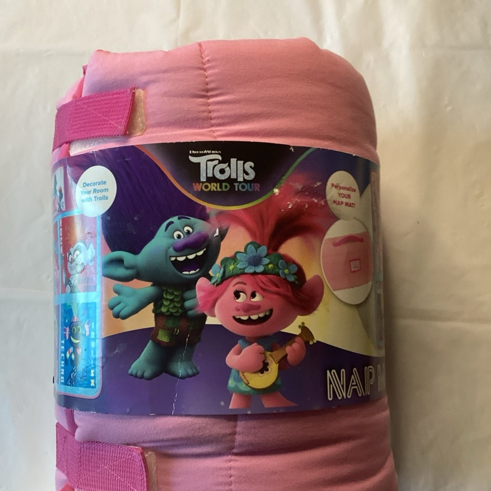 Trolls Pink Nap Mat for Kids